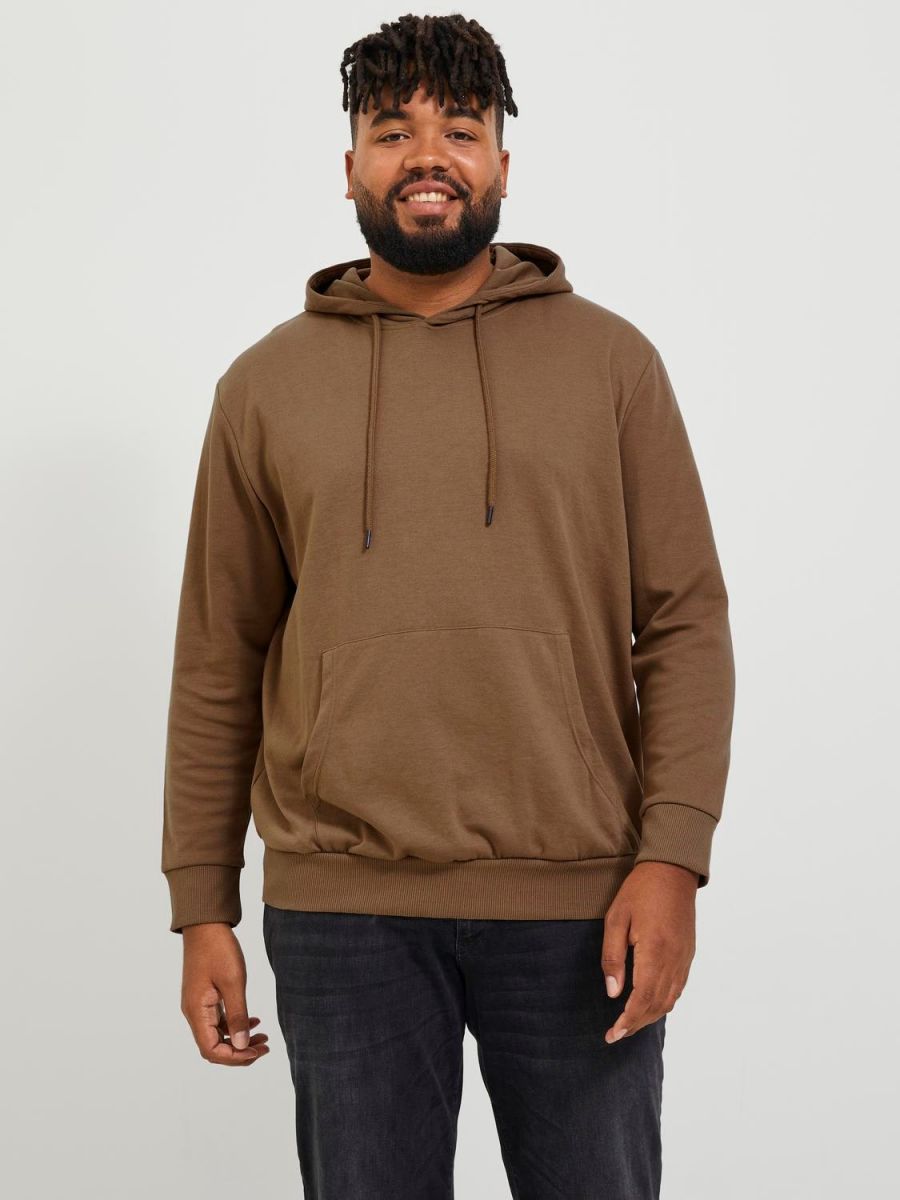 + FELPE Uomo JACK&JONES 12183623 BASIC SWEAT OTTER