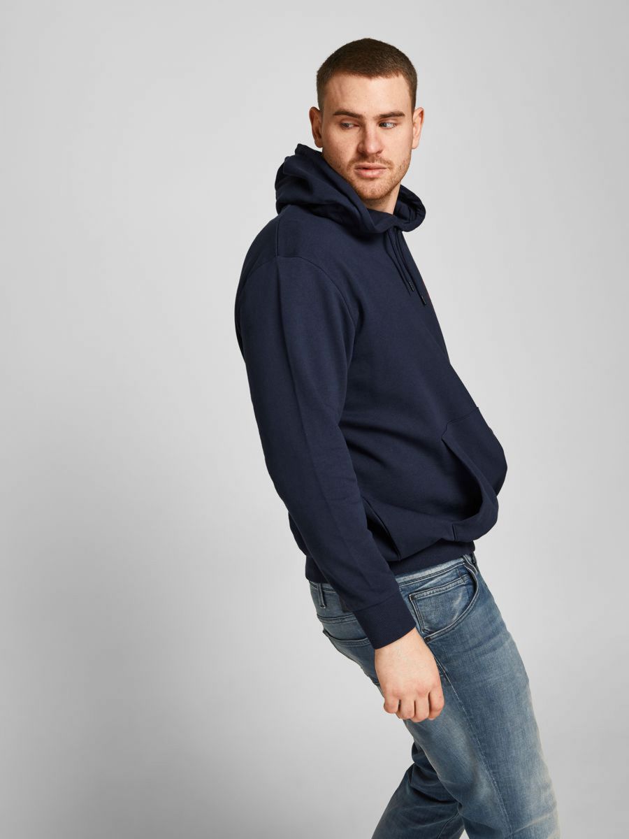 + FELPE Uomo JACK&JONES 12205288 SHARK SWEAT NAVY BLAZER
