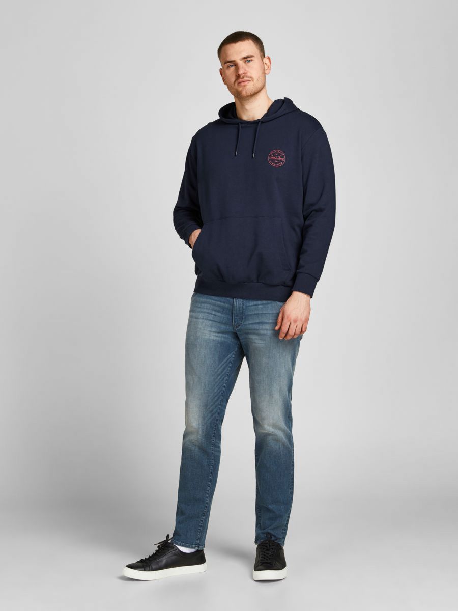 + FELPE Uomo JACK&JONES 12205288 SHARK SWEAT NAVY BLAZER
