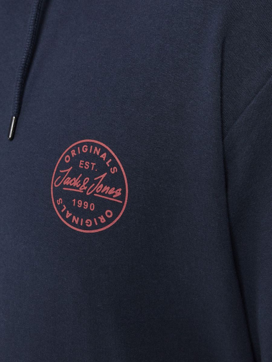 + FELPE Uomo JACK&JONES 12205288 SHARK SWEAT NAVY BLAZER