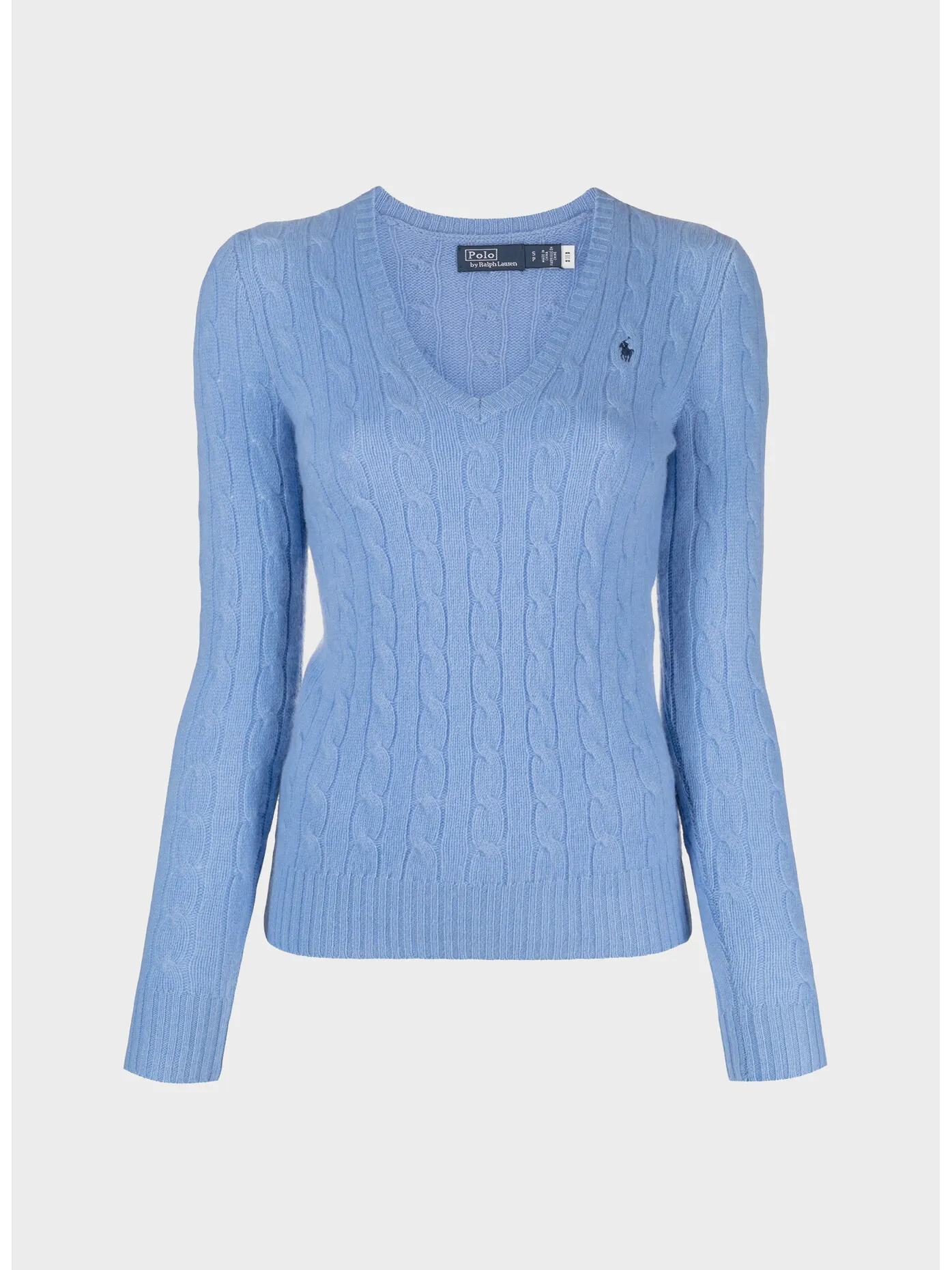     -POLO RALPH LAUREN    -MAGLIONE TRECCIATO CON LOGO-