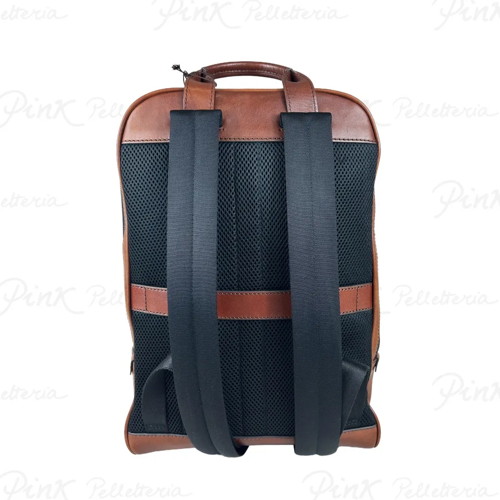 -THE BRIDGE Backpack lg 2 Zip 063314EX/1A Marrone Tb/Rutenio Scuro op