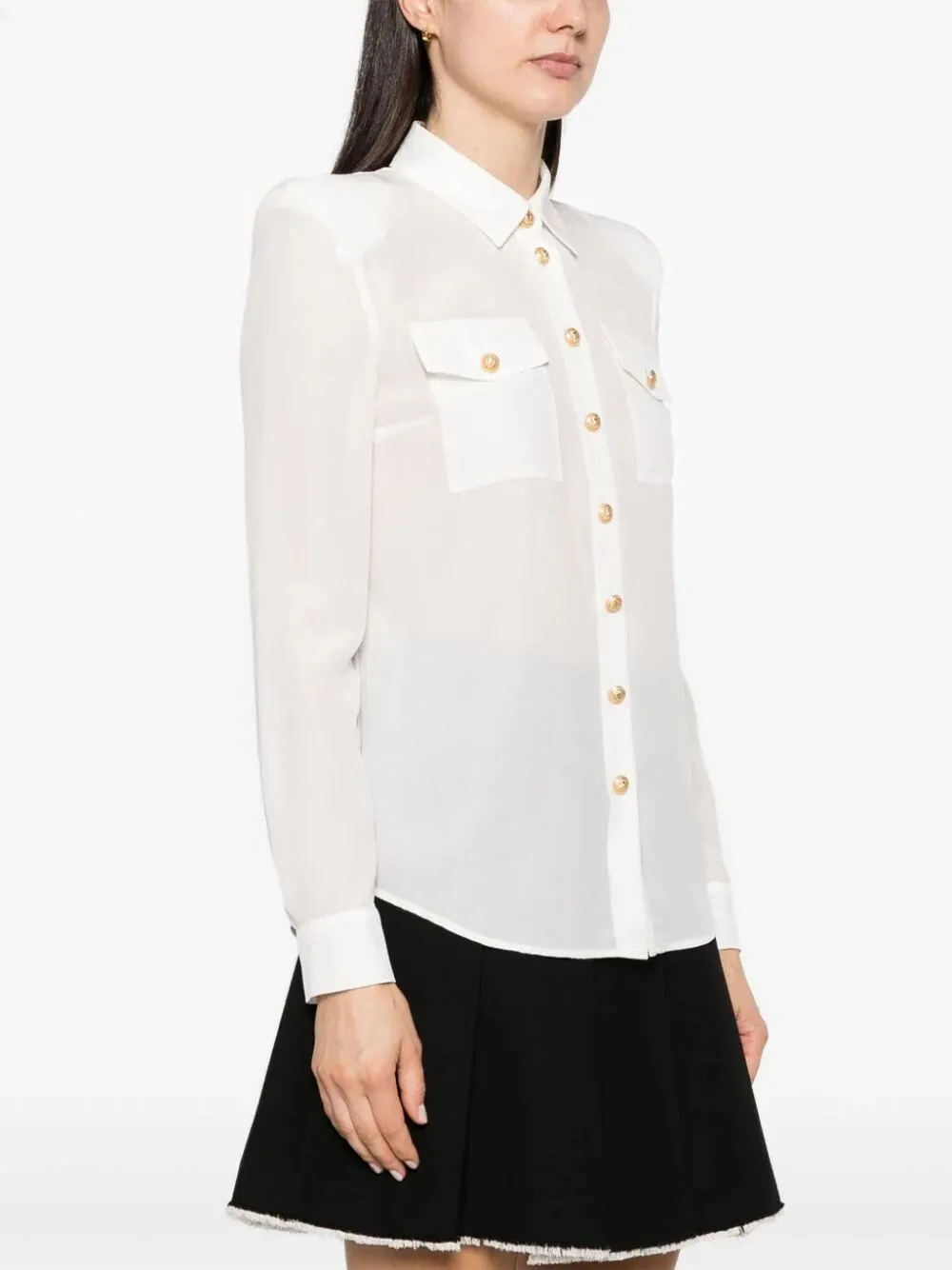 2 Pockets Buttoned Shirt