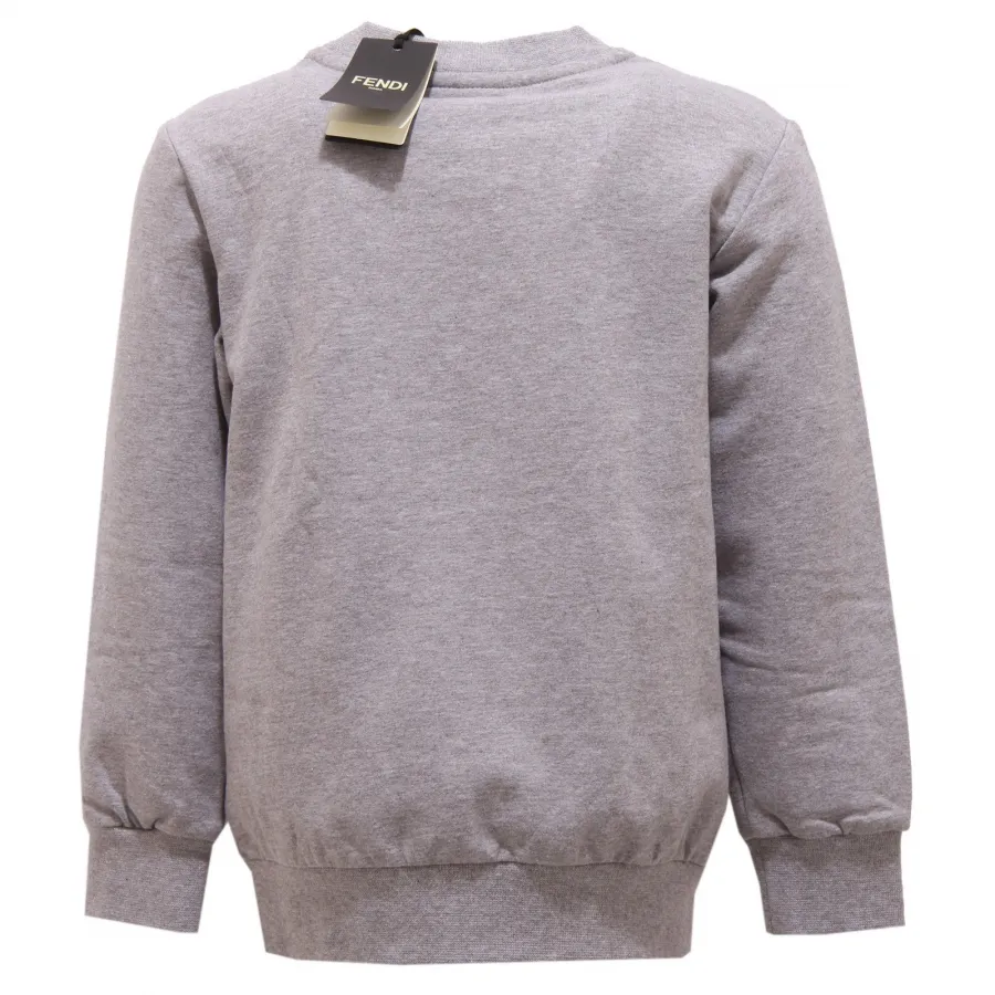 2390V felpa bimbo FENDI grigio grey sweatshirt cotton kid