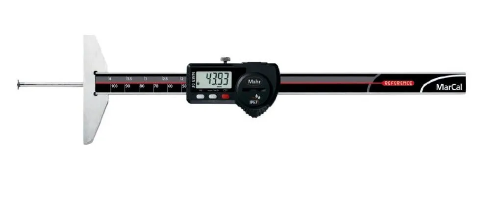 4126513C Calibro digitale di profondità Serie Mahr con uscita dati Marconnect, Campo di misura 0-100, IP67, centesimale - Con ce