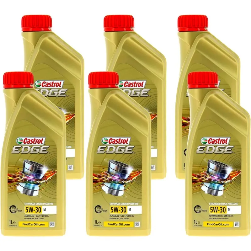 6 LITRI 5W30M CASTROL EDGE , OLIO MOTORE AUTO, BENZINA DIESEL