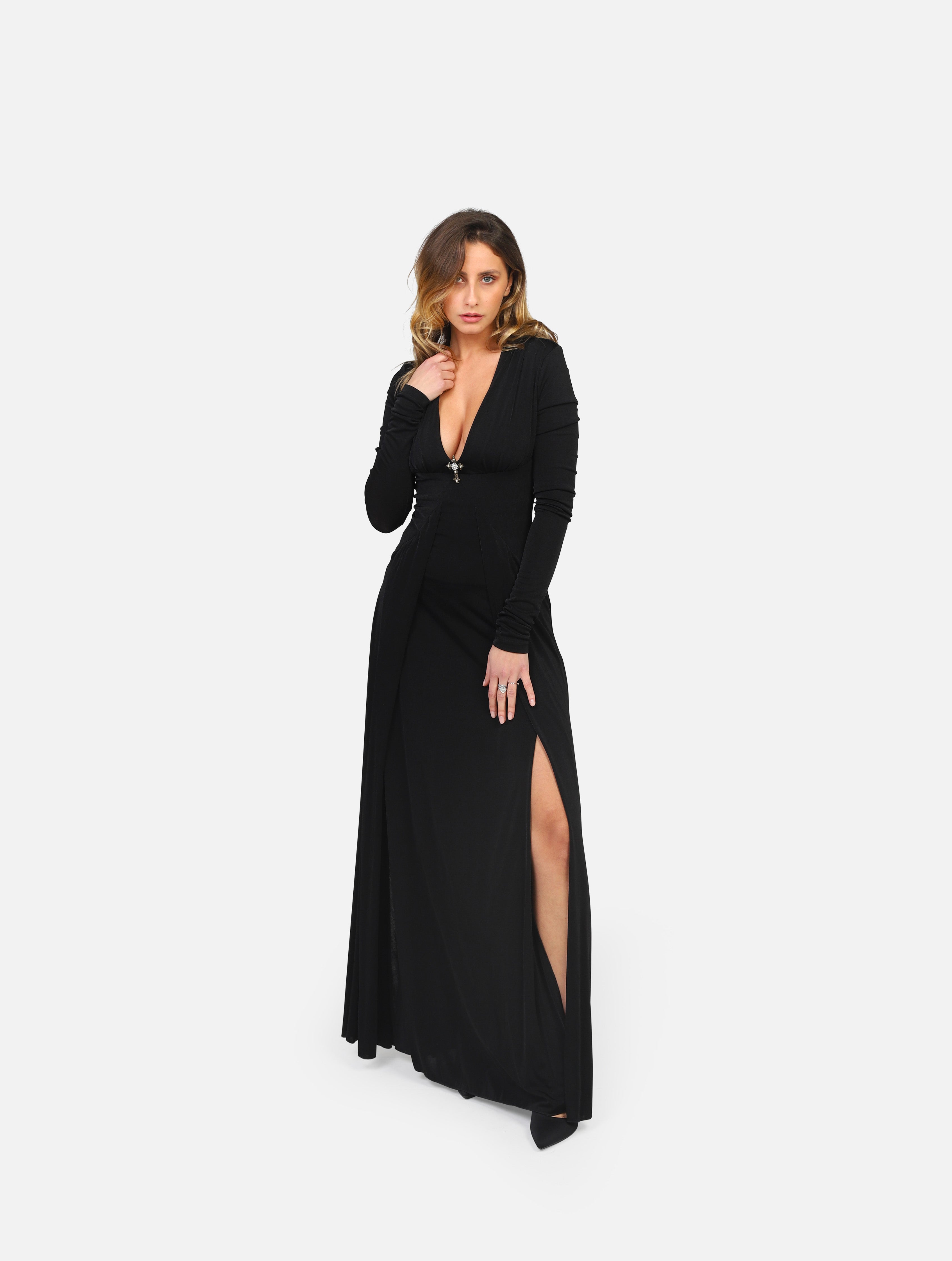 abito ANIYE BY - 181495 LONG DRESS TESSABLACK