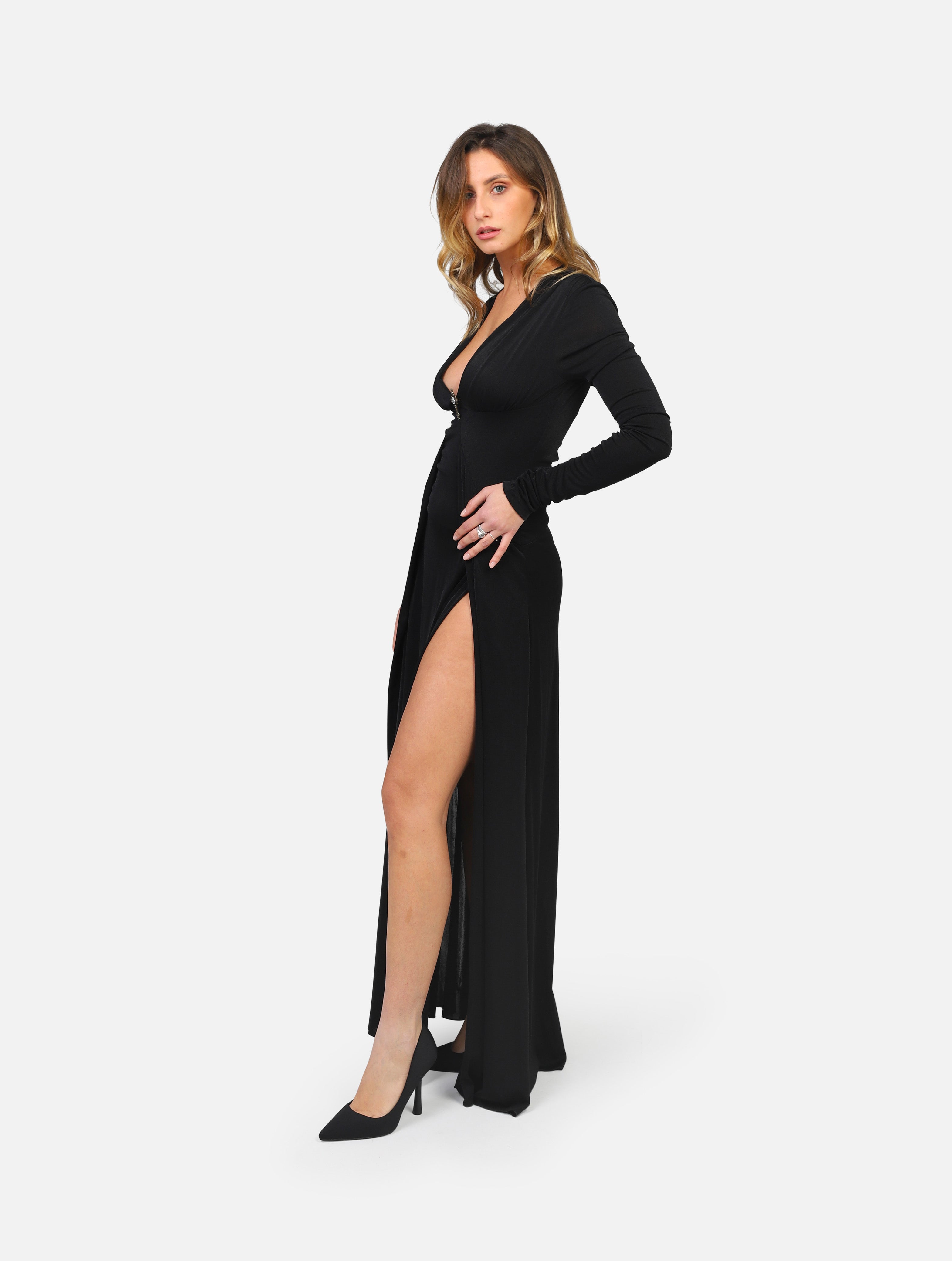 abito ANIYE BY - 181495 LONG DRESS TESSABLACK