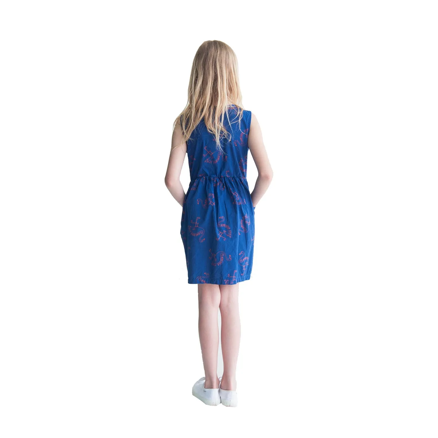 Abito Bambina Blu Stampe