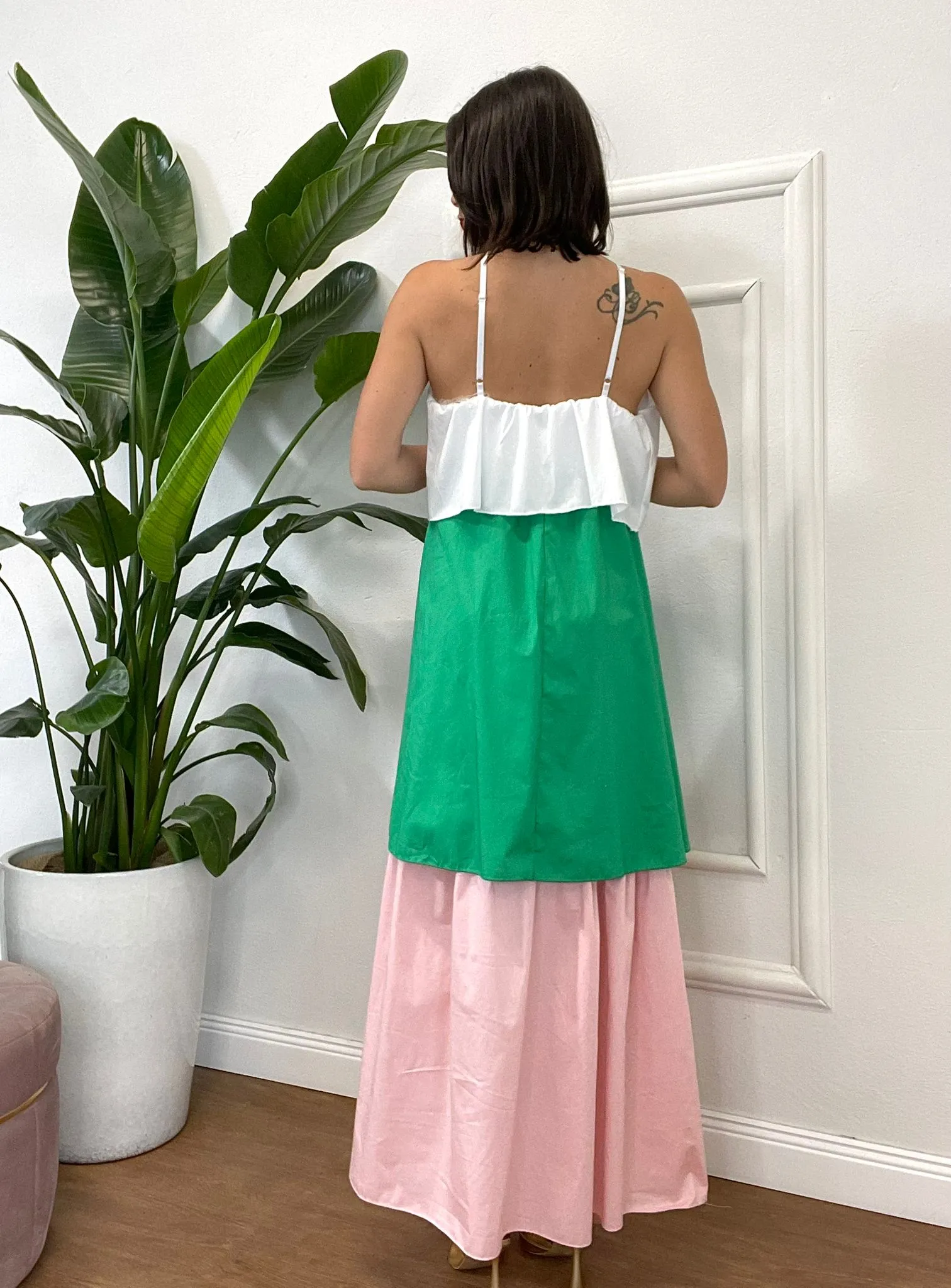 ABITO BICOLOR MAXI ROSA 369 rosa