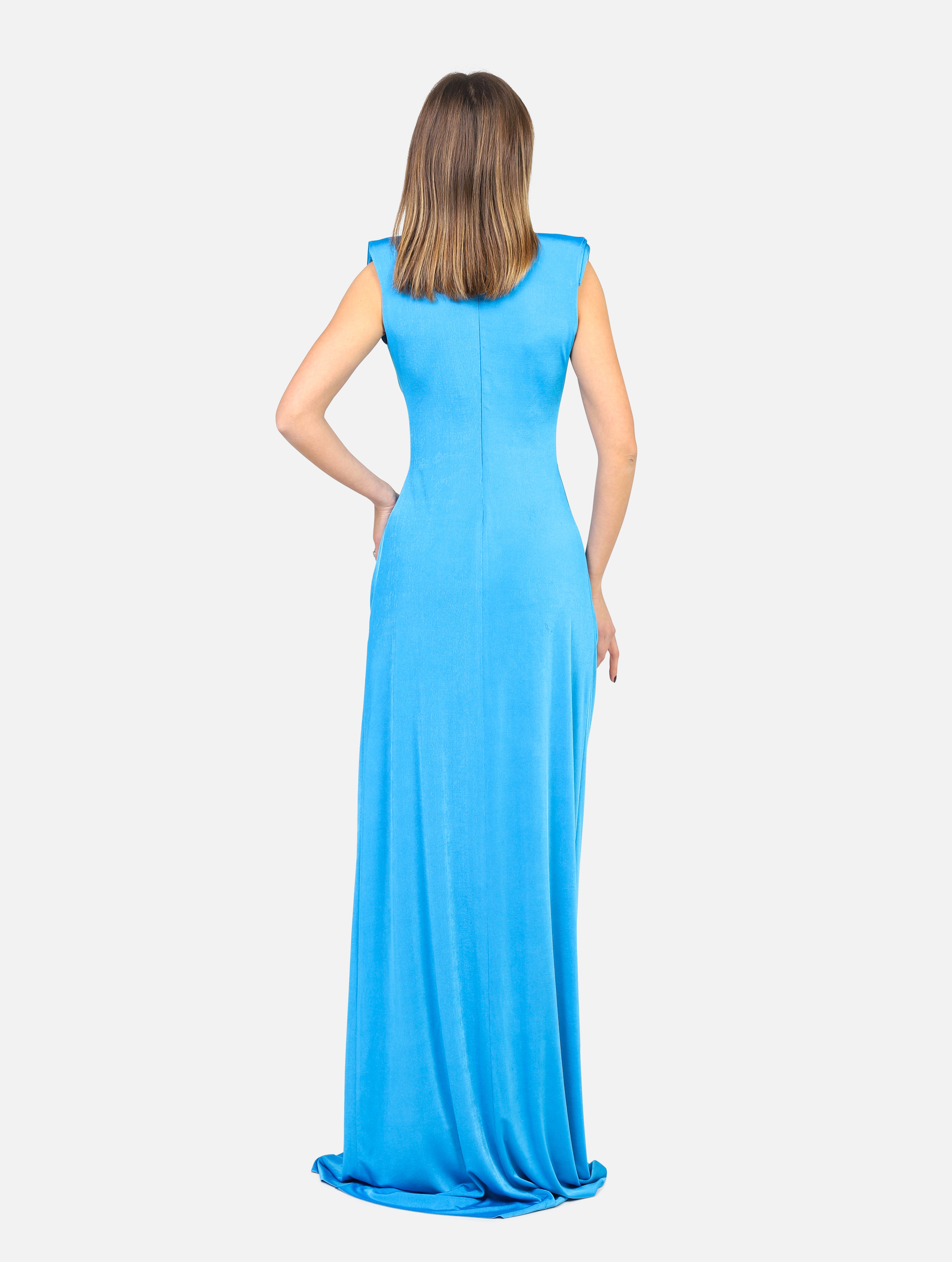 abito lungo  - DRS23028TURCHESE