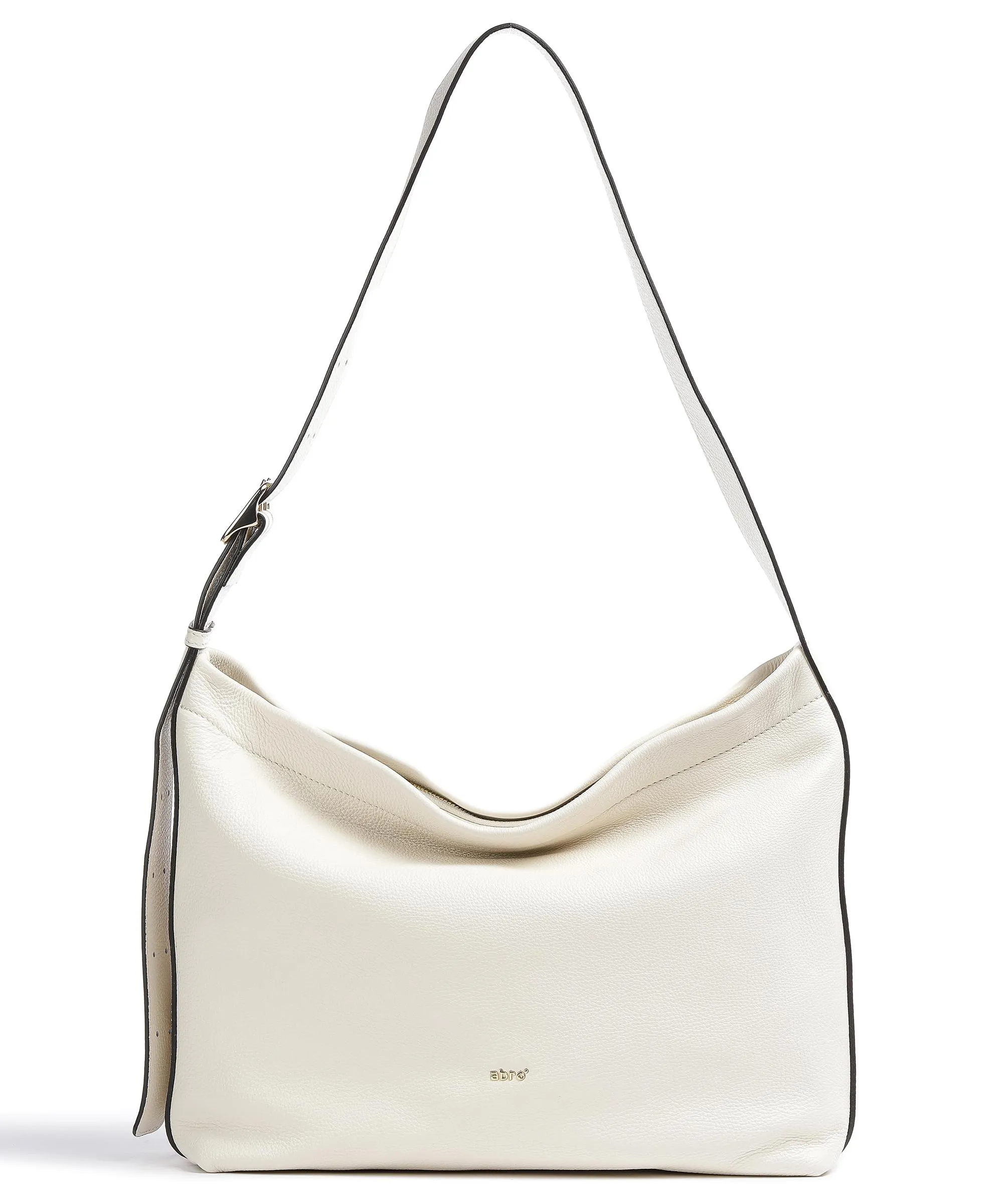  Abro Dalia 11AM Borsa hobo pelle di vacchetta grana avorio  