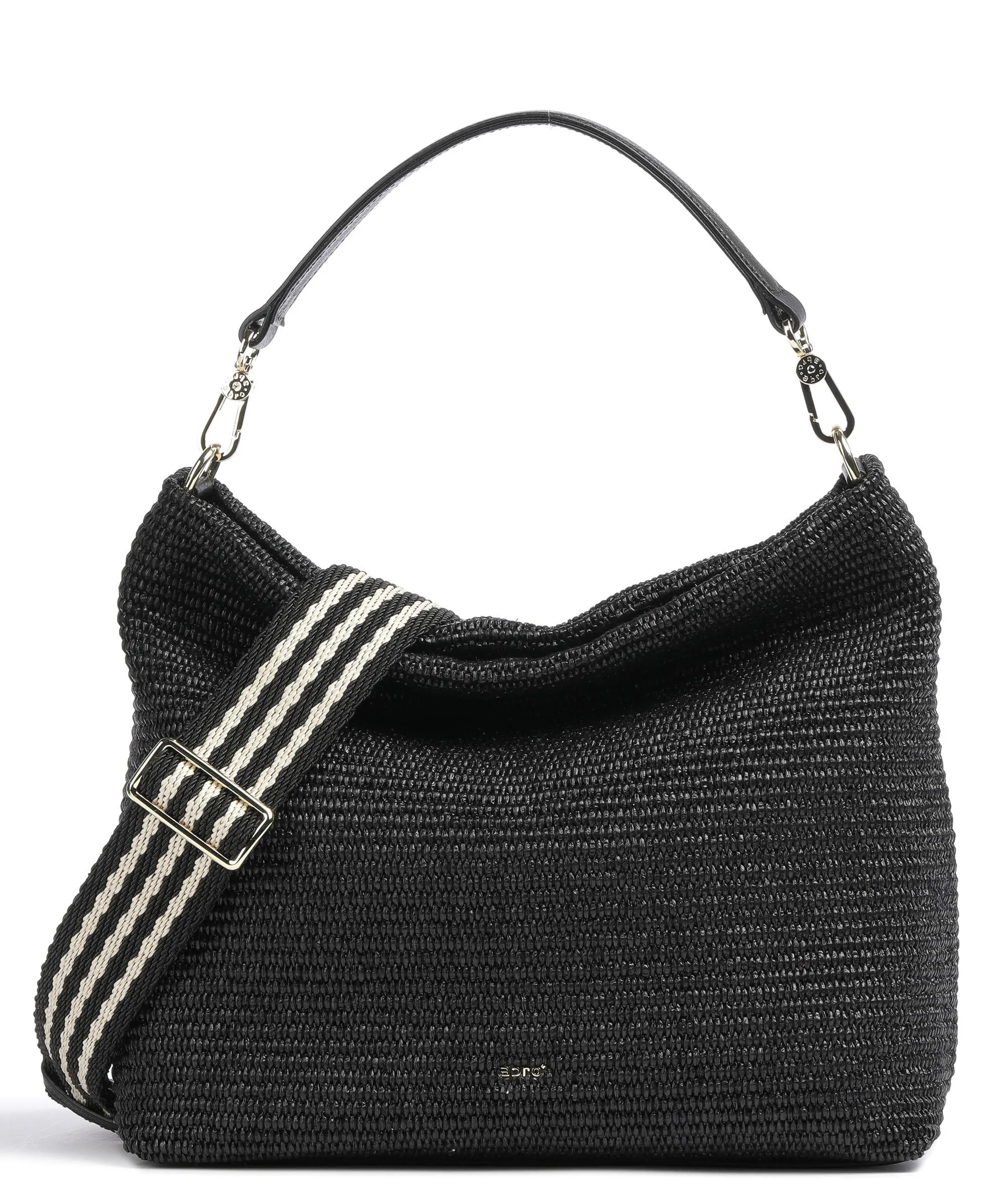  Abro Raffia Kaia Borsa hobo sintetico nero  