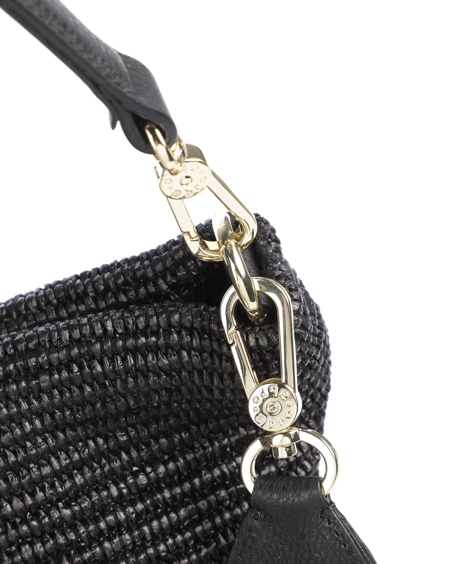  Abro Raffia Kaia Borsa hobo sintetico nero  