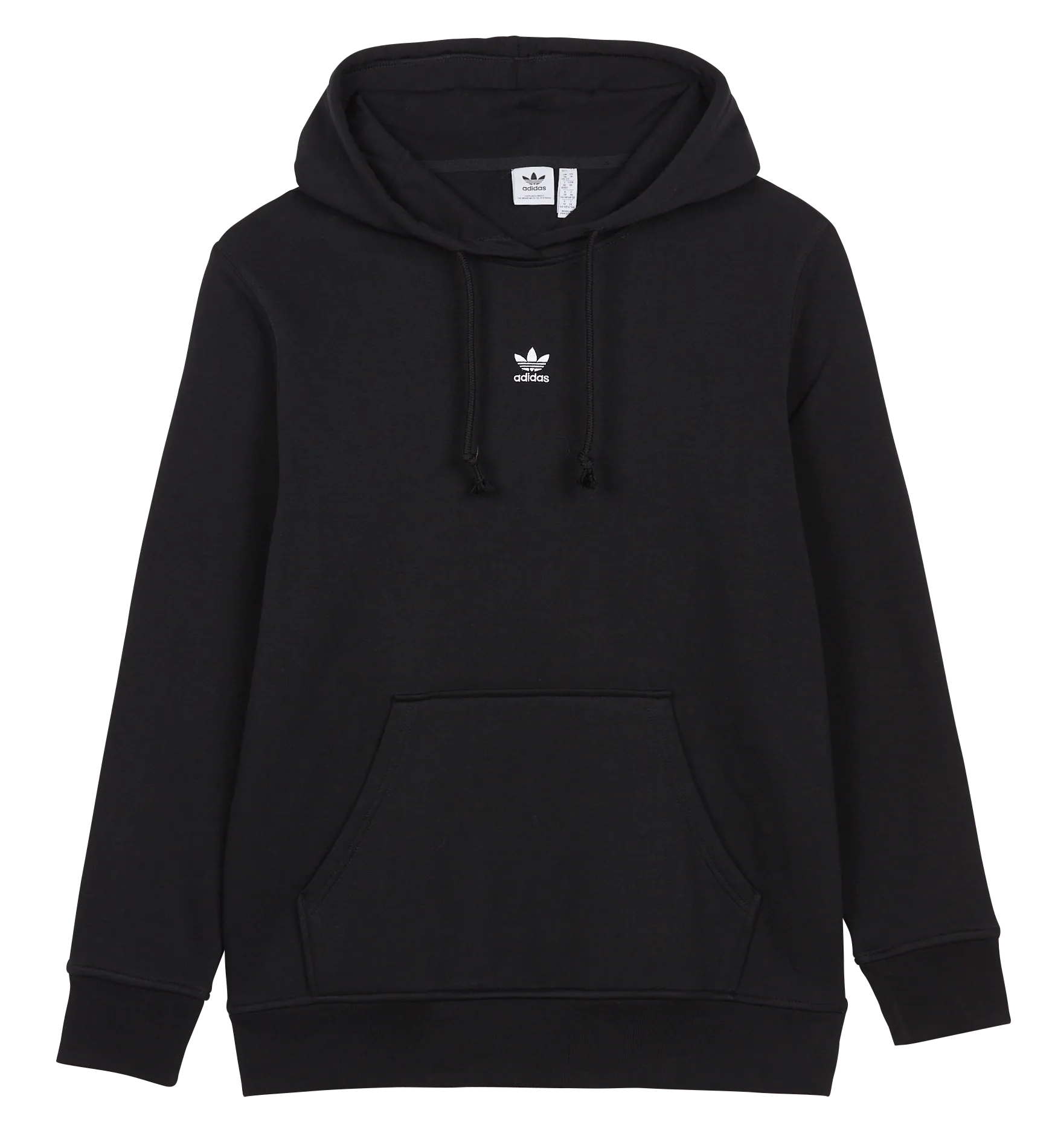 ADIDAS   Felpa con cappuccio e logo ricamato in cotone | Nero
