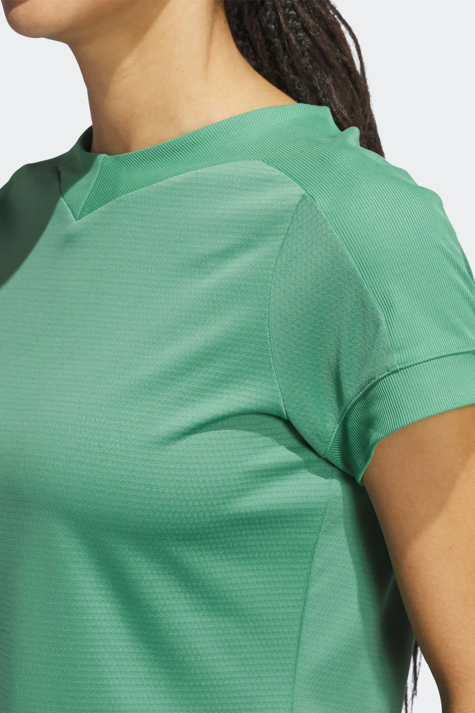 adidas Golf Verde - Ultimate365 Rib Mix T-Shirt    