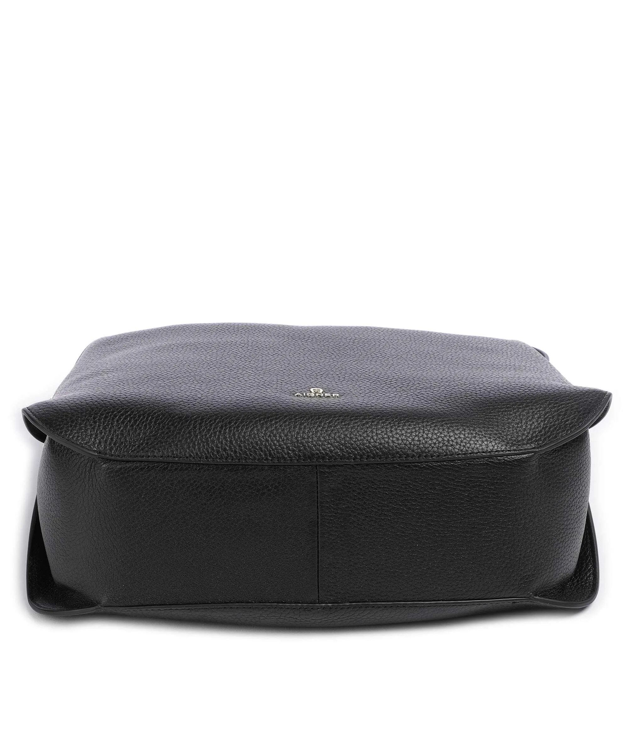  Aigner Milano M Borsa hobo pelle di vacchetta grana nero  