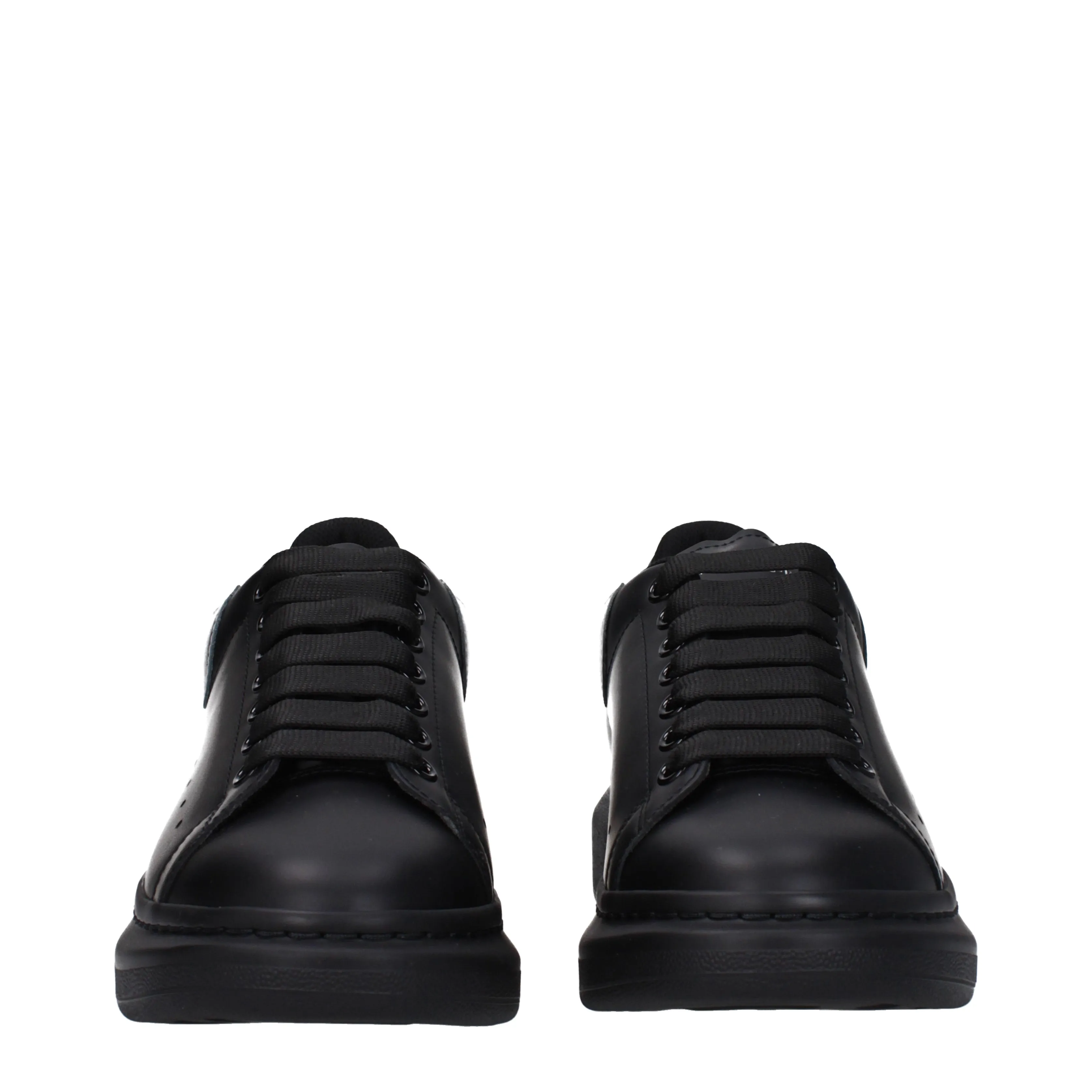 Alexander McQueen Sneakers Uomo Pelle Nero/Argento