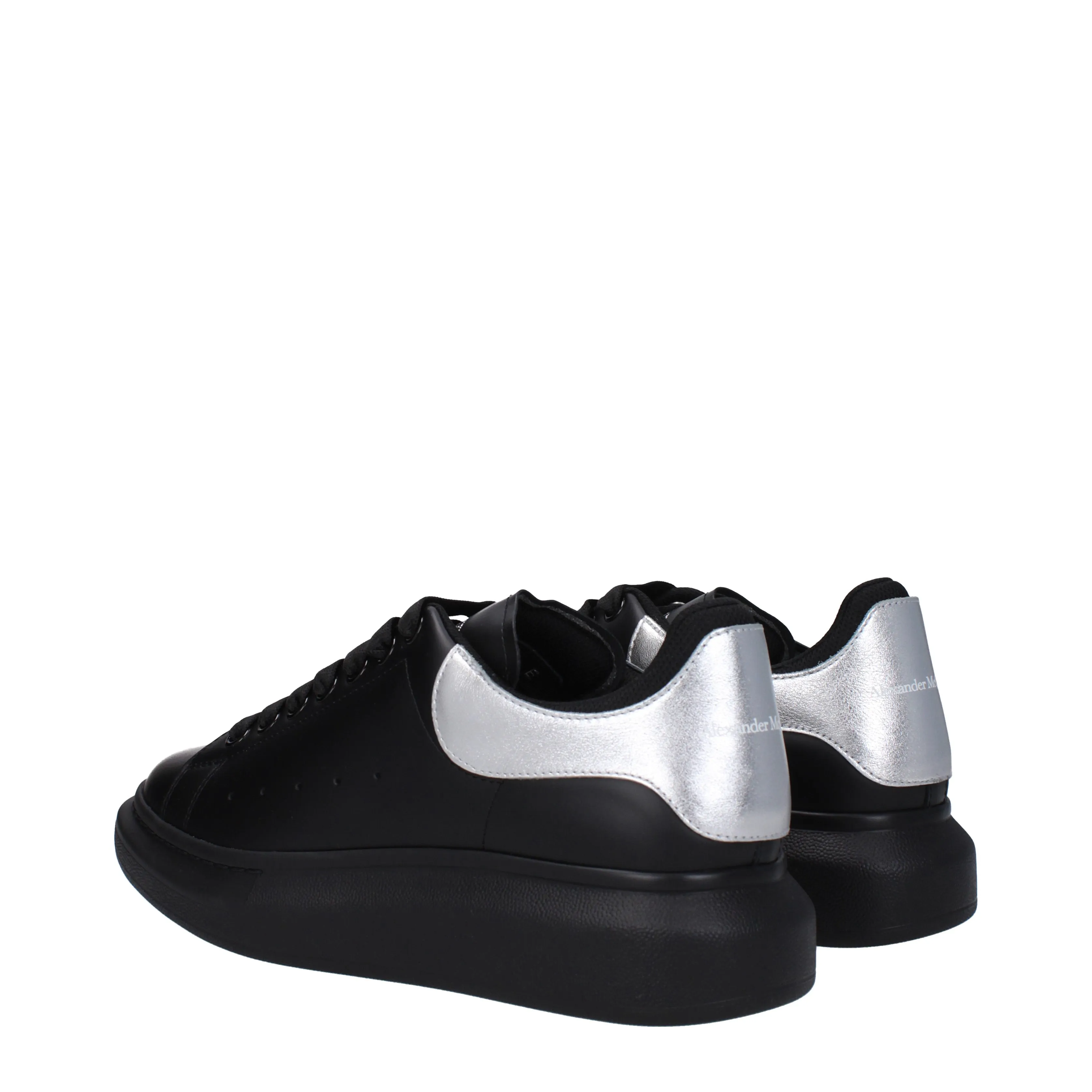 Alexander McQueen Sneakers Uomo Pelle Nero/Argento