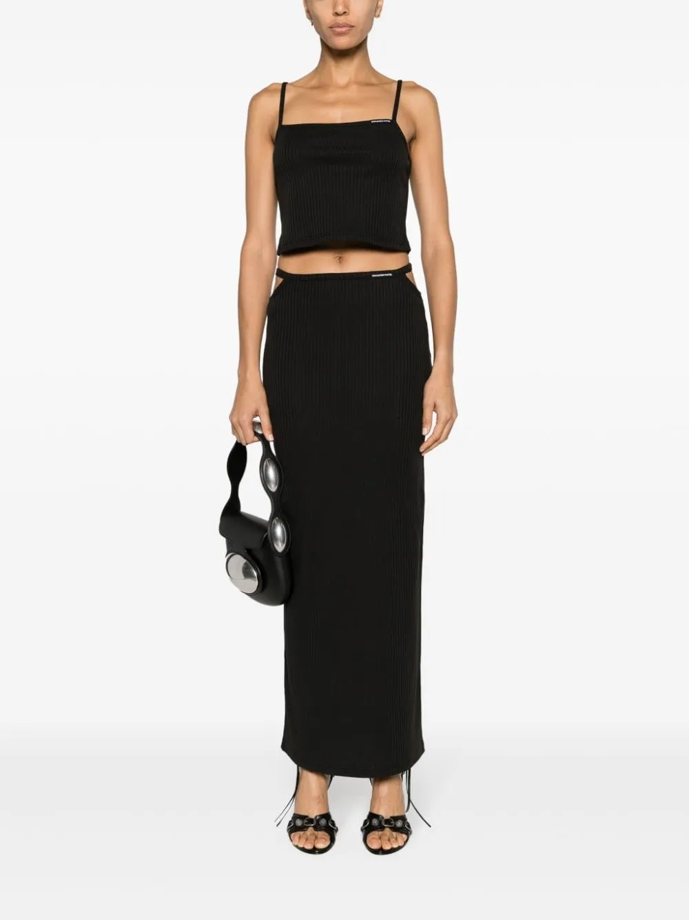   Alexander Wang  Gonna lunga in cotone stretch a coste  
