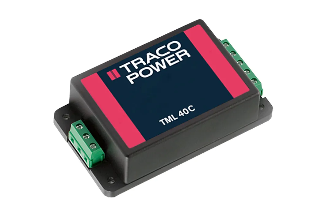 Alimentatore switching TRACOPOWER TML 40212C, 40W, ingresso 100 → 375 V dc, 90 → 264 V ac, uscita ±12V