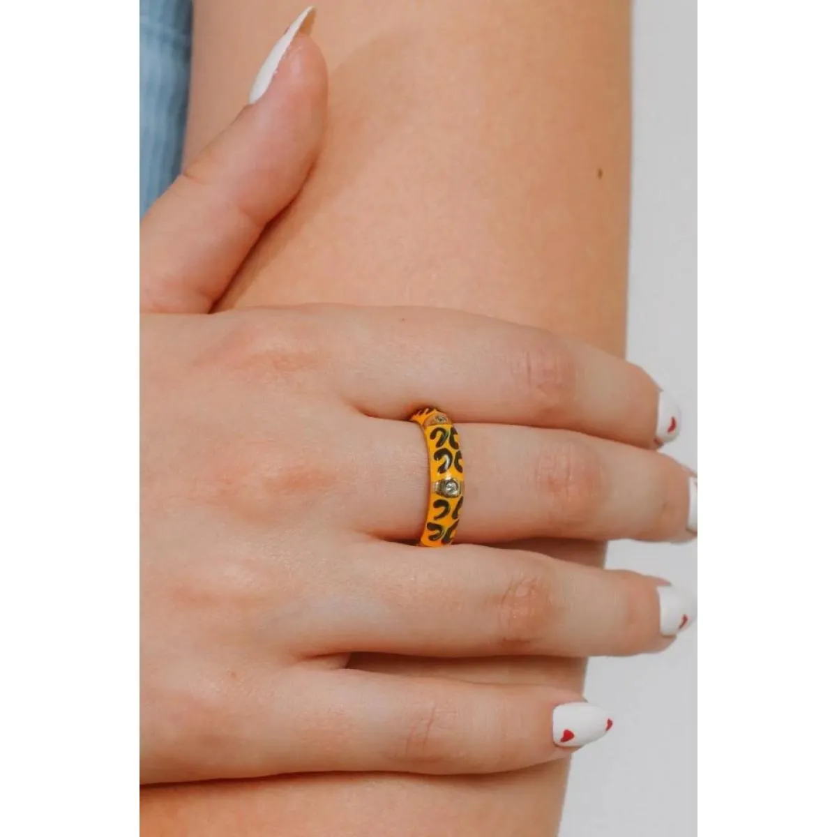 Anello stampato, ART2220, giallo