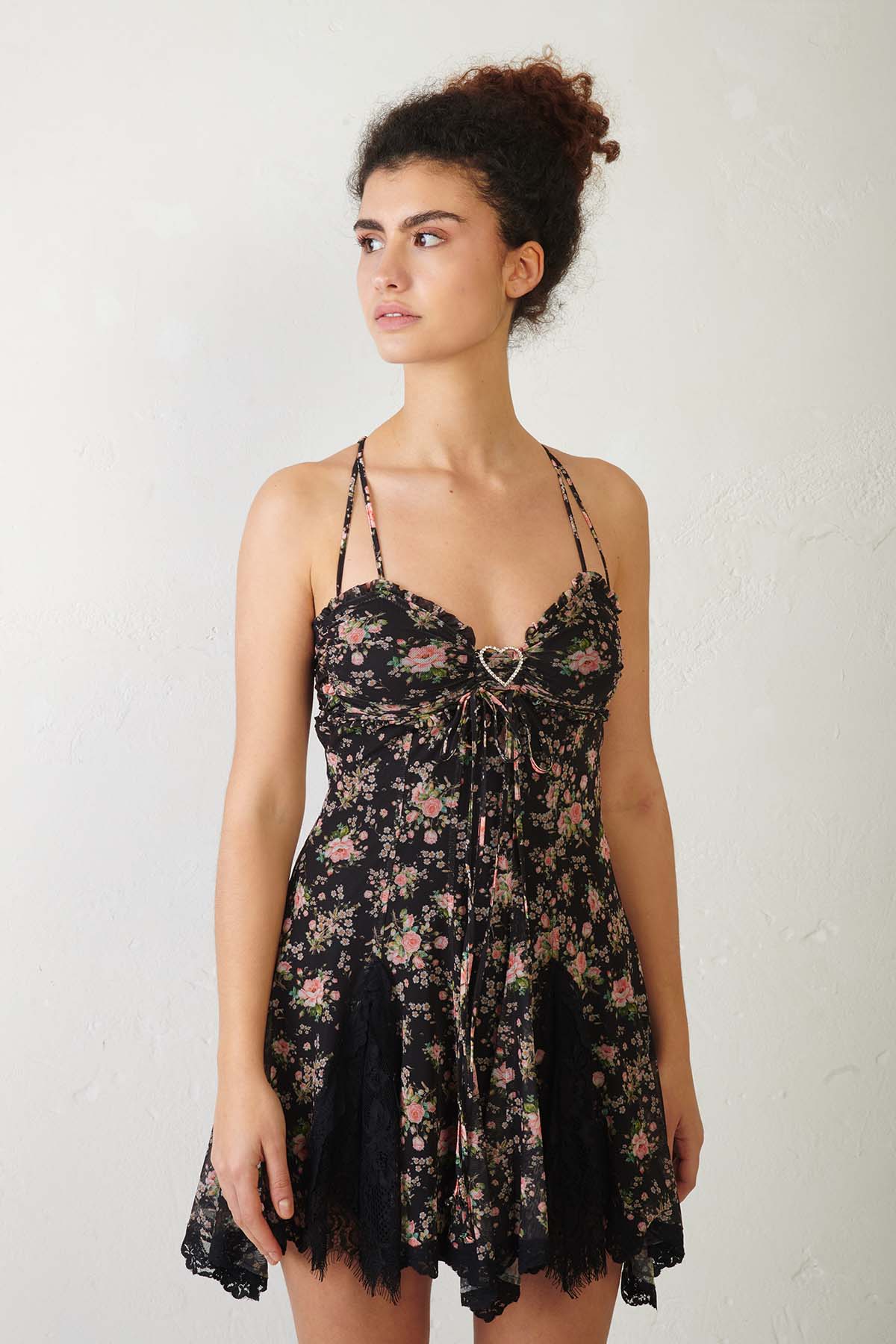 ANIYE BY Abito corto a fiori   BUSTIER METHA