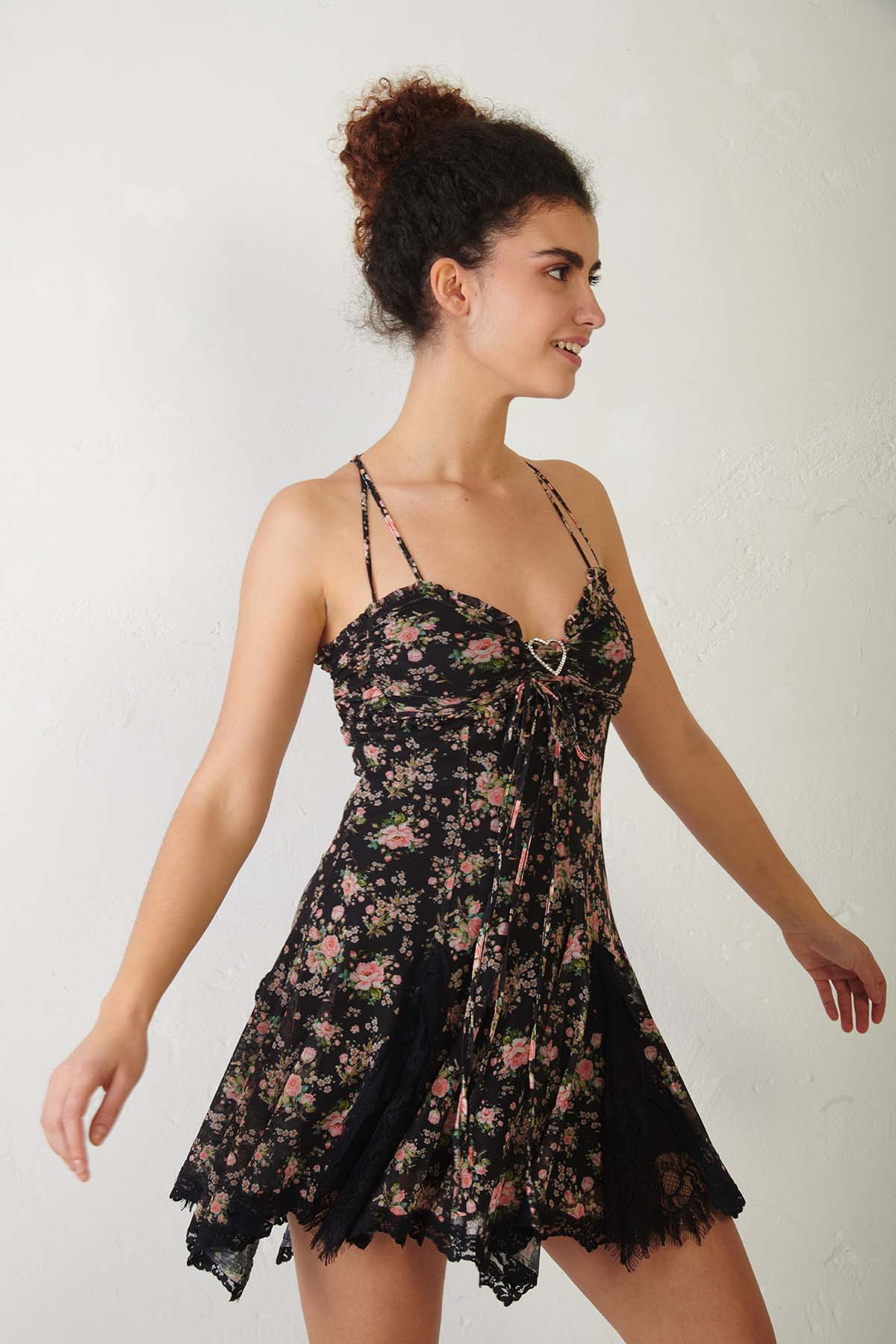 ANIYE BY Abito corto a fiori   BUSTIER METHA
