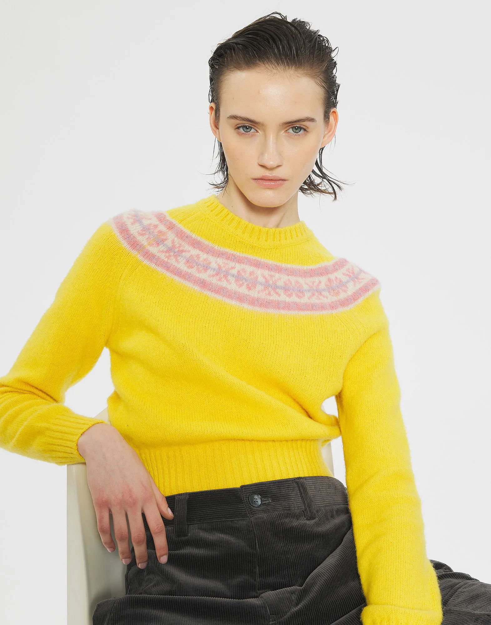 ANTIK BATIK X McGeorge Maglione Ewan in Shetland Yellow