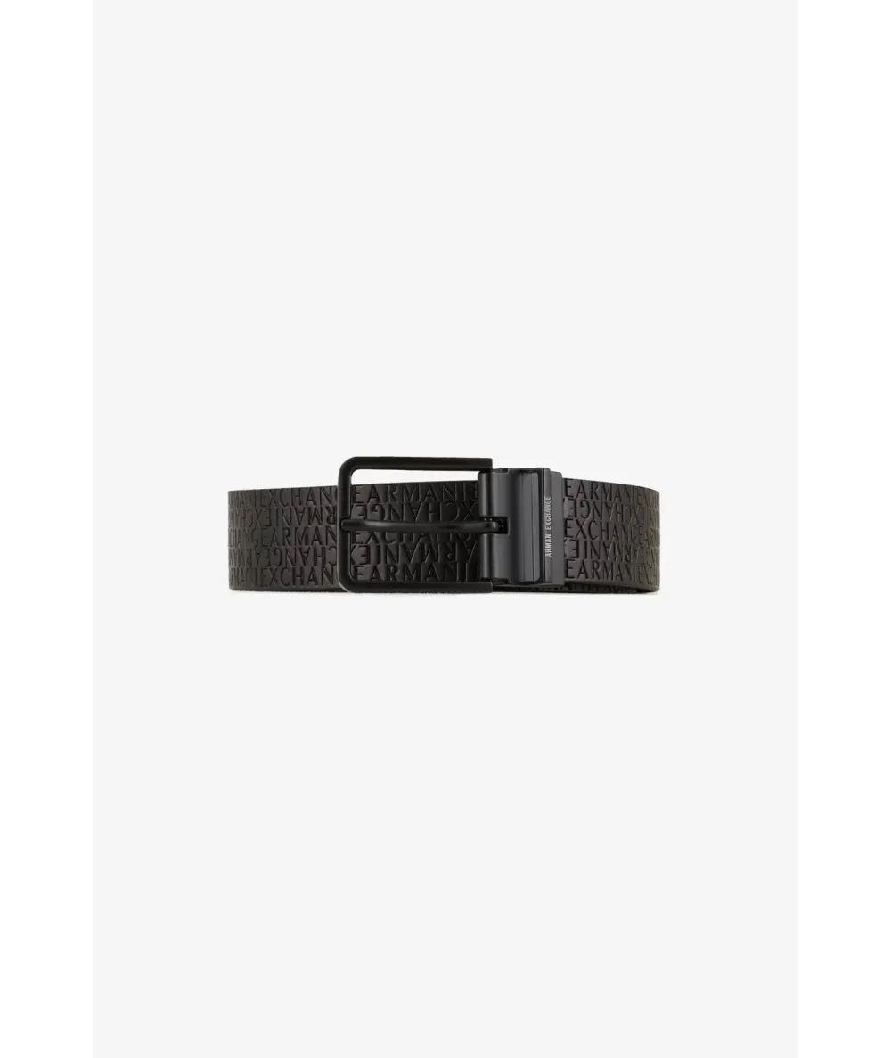 ARMANI EXCHANGE UOMO--Cintura reversibile in cuoio rigenerato