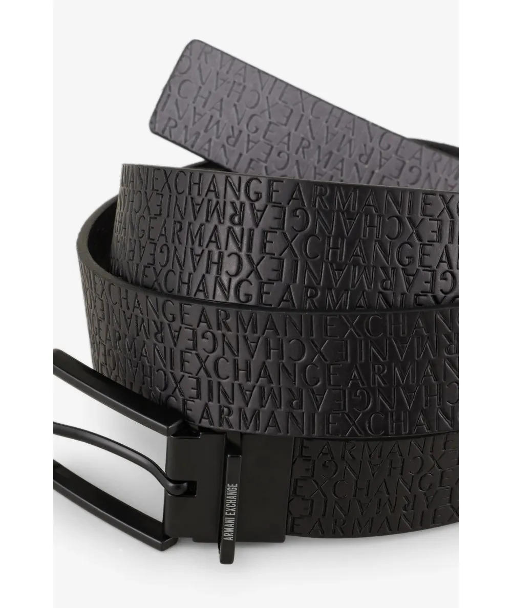ARMANI EXCHANGE UOMO--Cintura reversibile in cuoio rigenerato