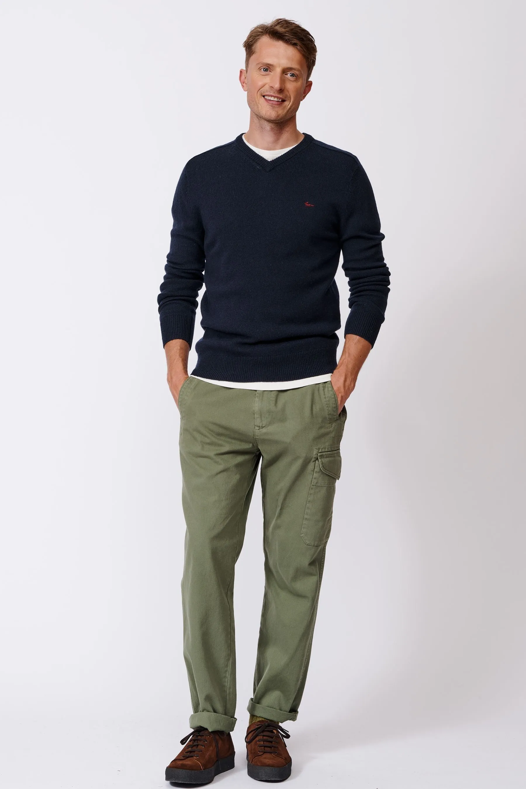 Aubin Eastbourne Scollo a V Wool Maglione    