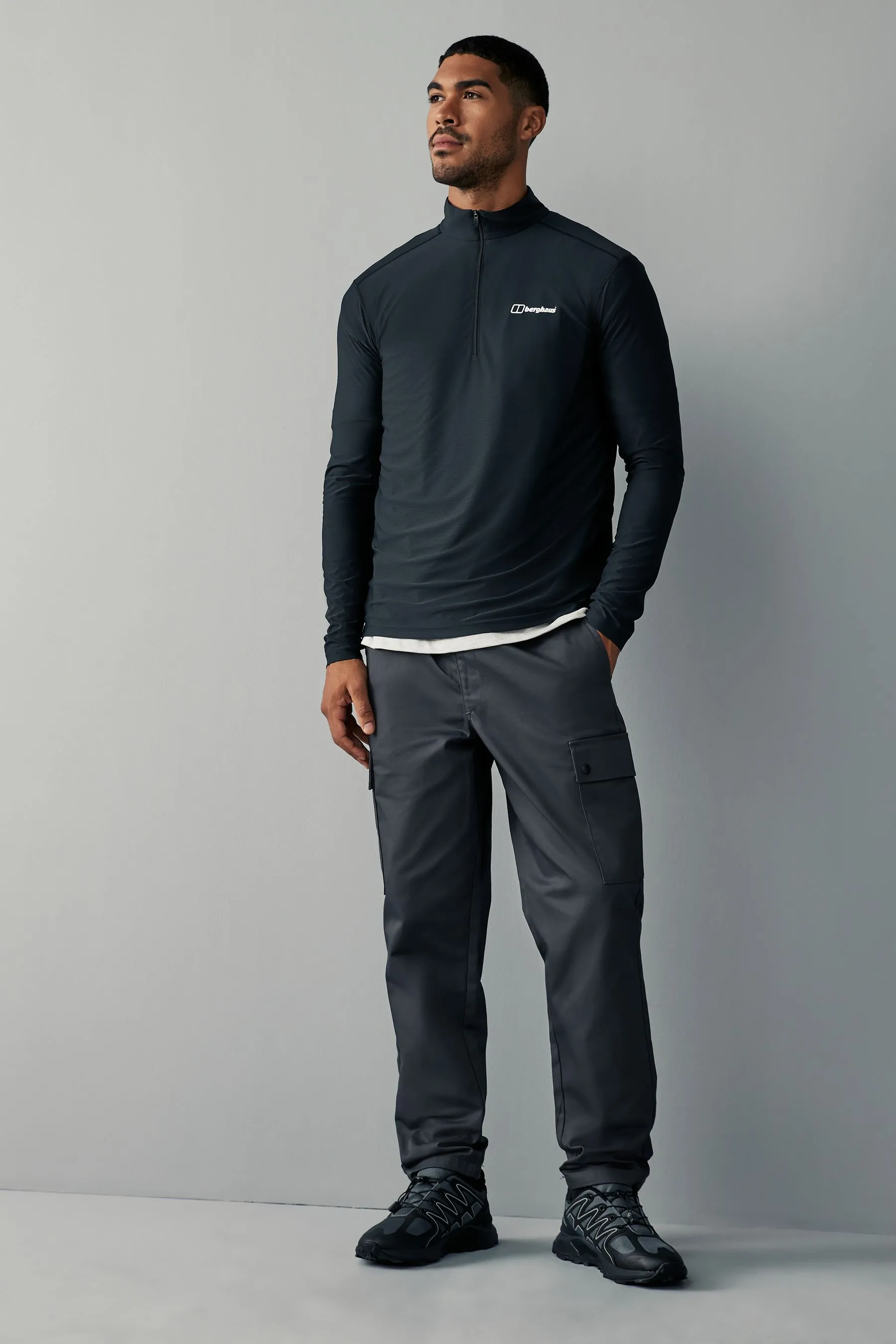 Berghaus - Nero con zip a 24/7 Base - Felpa