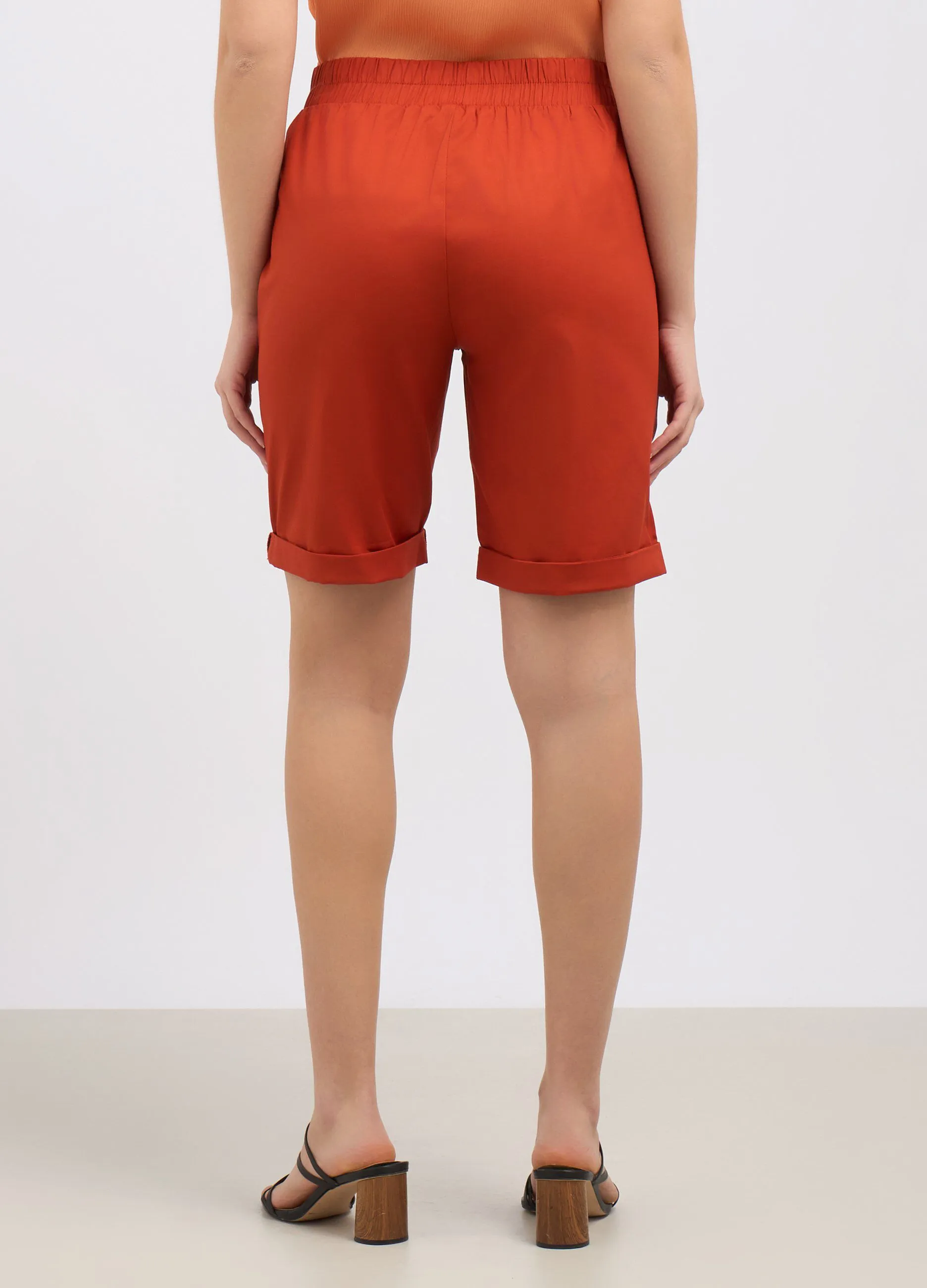 Bermuda in cotone stretch donna