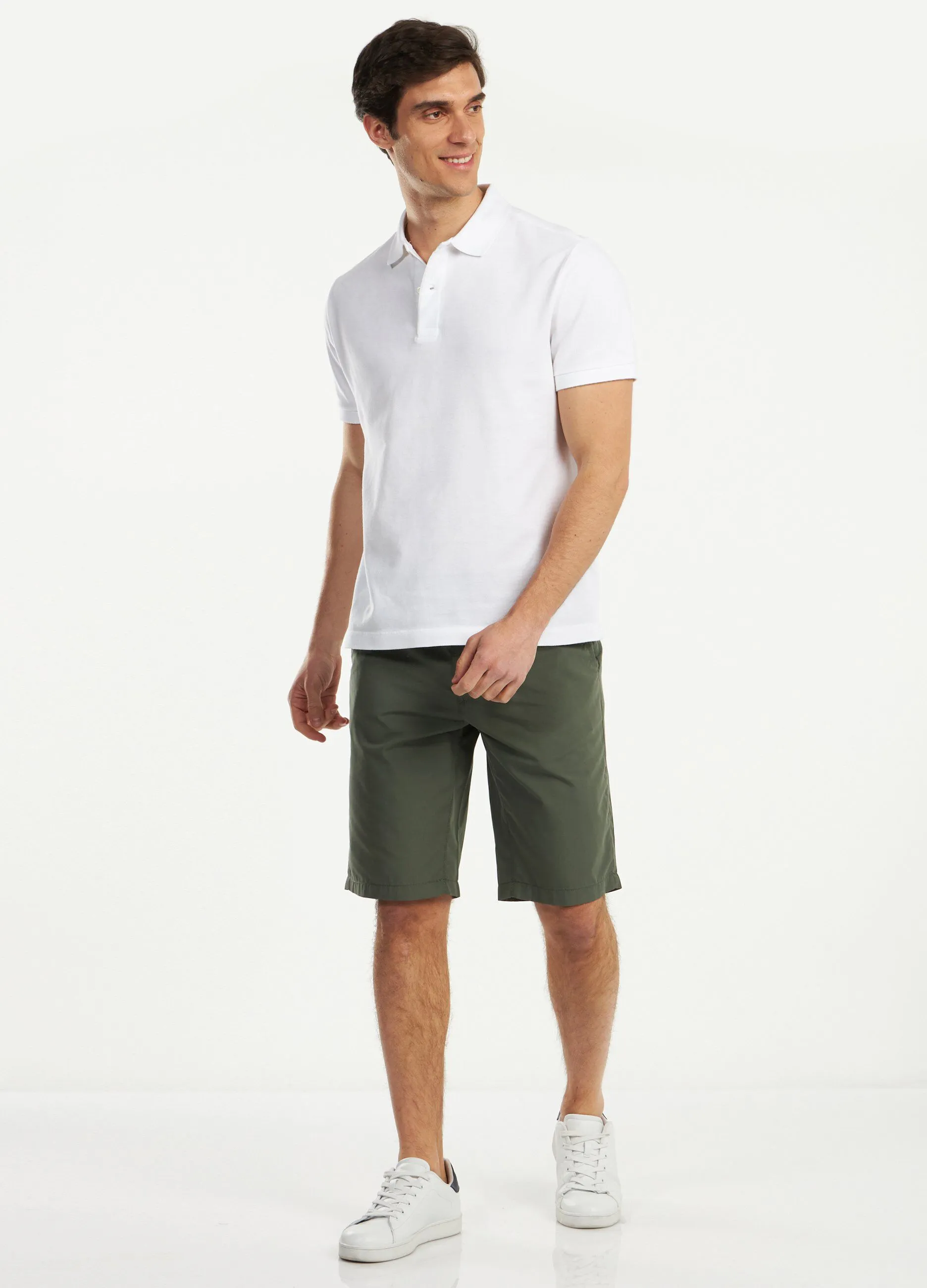 Bermuda in misto cotone uomo