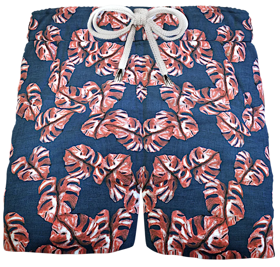 Bermuda Pantaloncino Puro cotone fantasia Shorts 2 tasche laterali Made in Italy