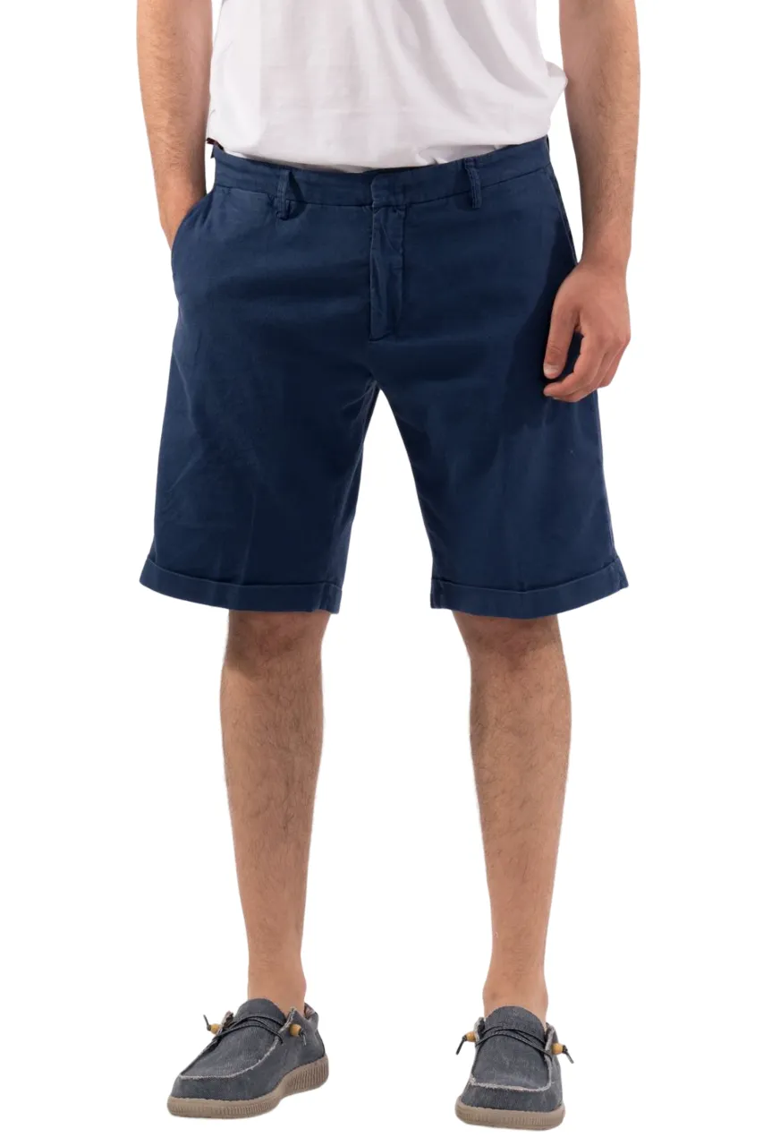 BERMUDA "FIORENTINO" BLU IN COTONE