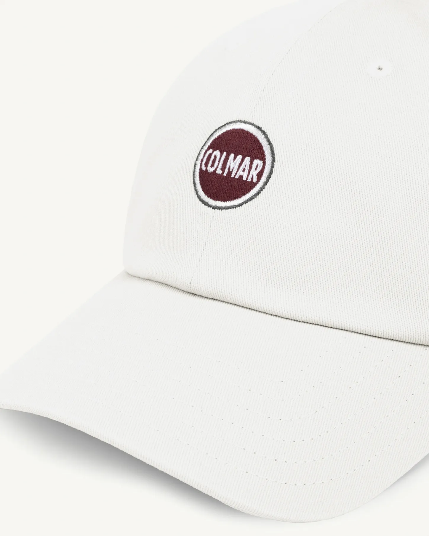 Berretto baseball bianco con logo ricamato davanti
