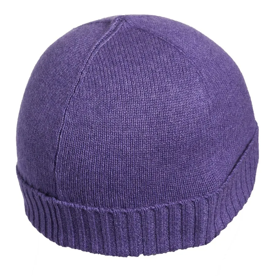 Berretto LIFE viola mélange in cashmere