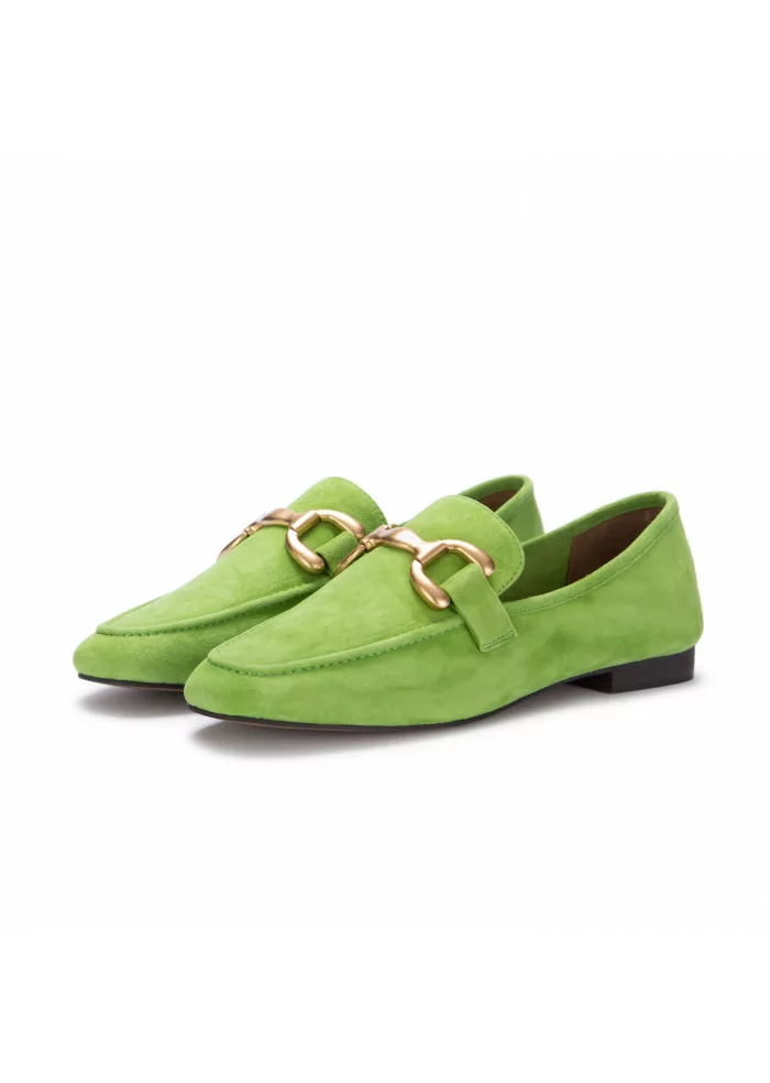 BIBI LOU | MOCASSINI ZAGREB PELLE SCAMOSCIATA VERDE CHIARO