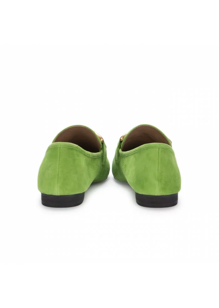 BIBI LOU | MOCASSINI ZAGREB PELLE SCAMOSCIATA VERDE CHIARO