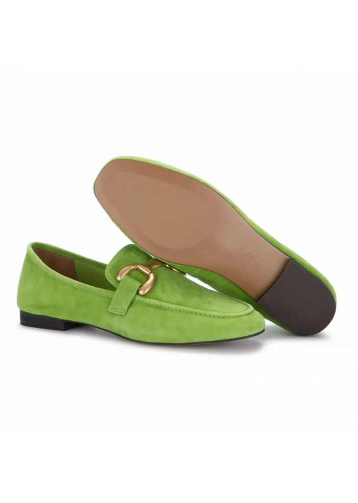 BIBI LOU | MOCASSINI ZAGREB PELLE SCAMOSCIATA VERDE CHIARO