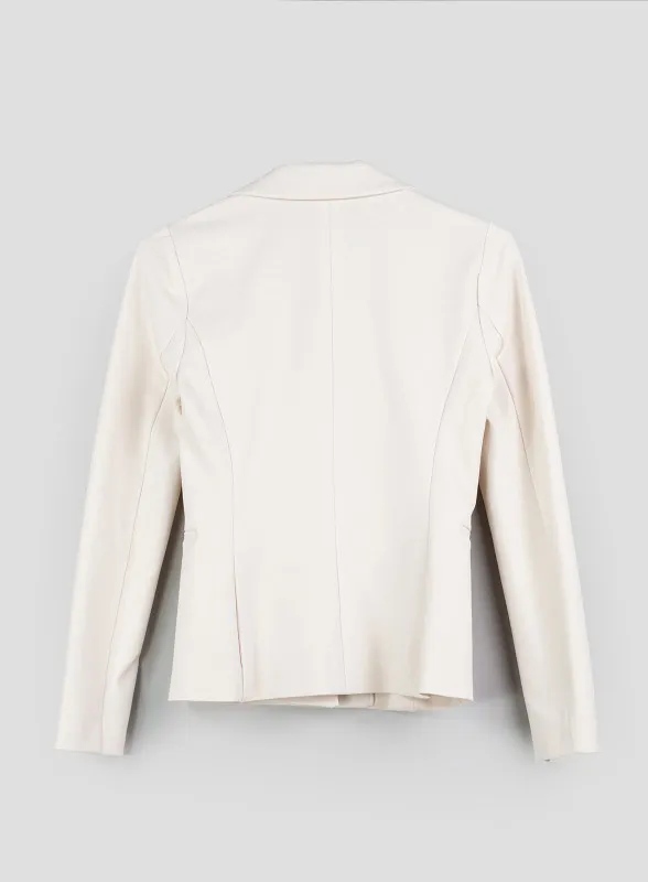 Blazer in jersey stretch gesso - iBlues