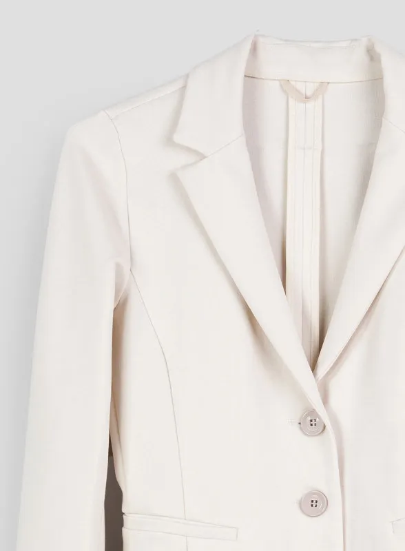 Blazer in jersey stretch gesso - iBlues
