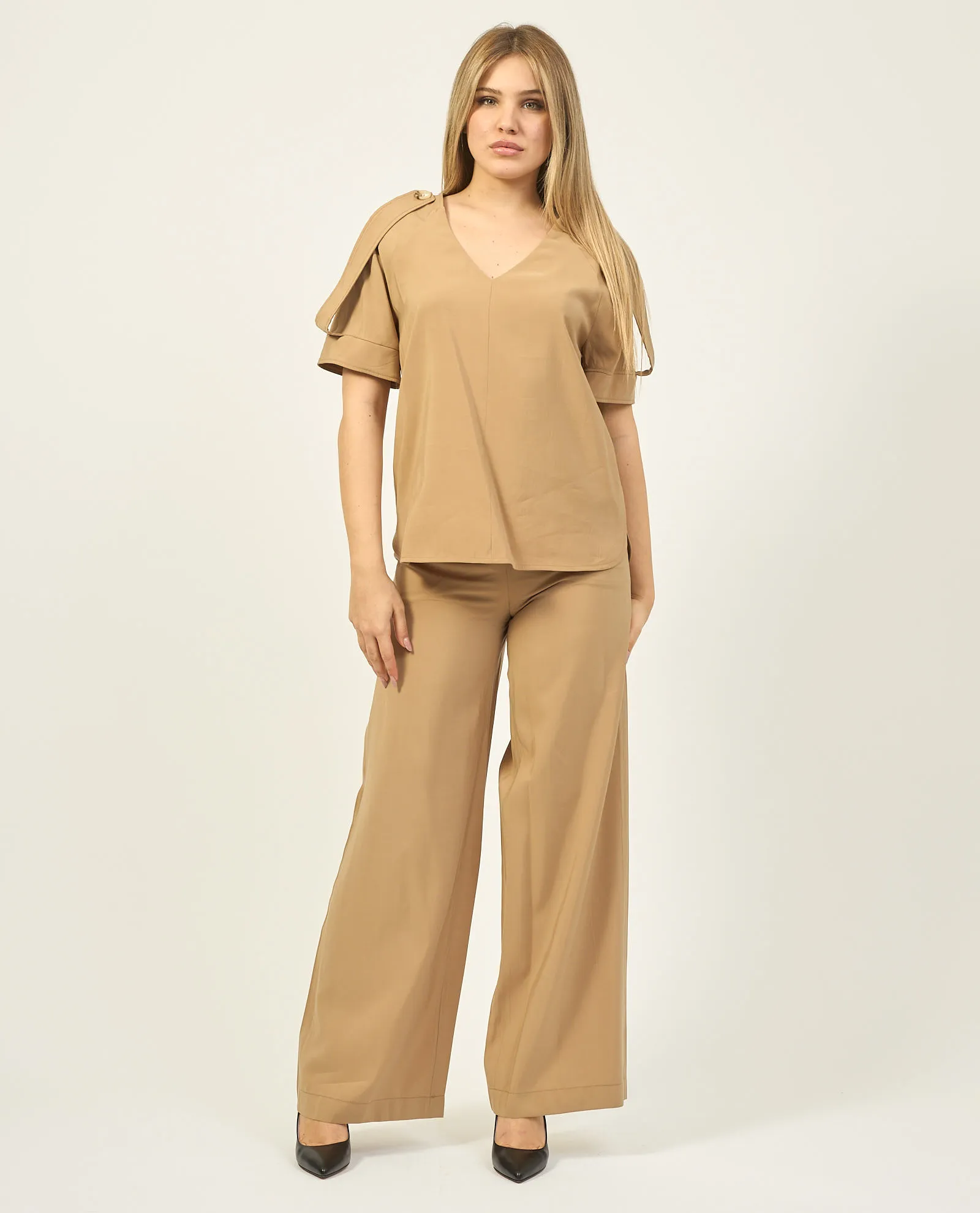 Blusa Jijil in viscosa con ampia scollatura