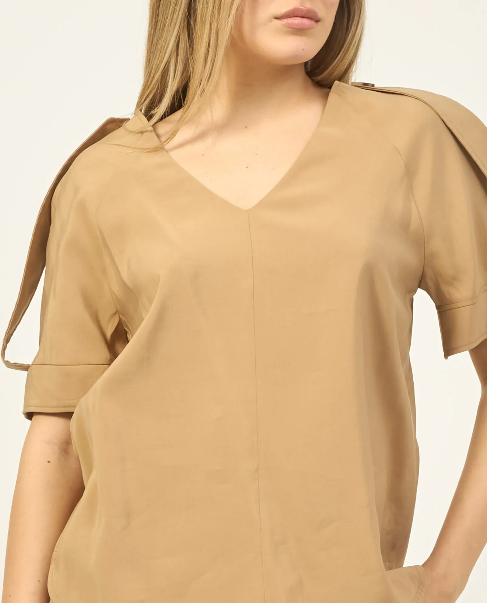 Blusa Jijil in viscosa con ampia scollatura