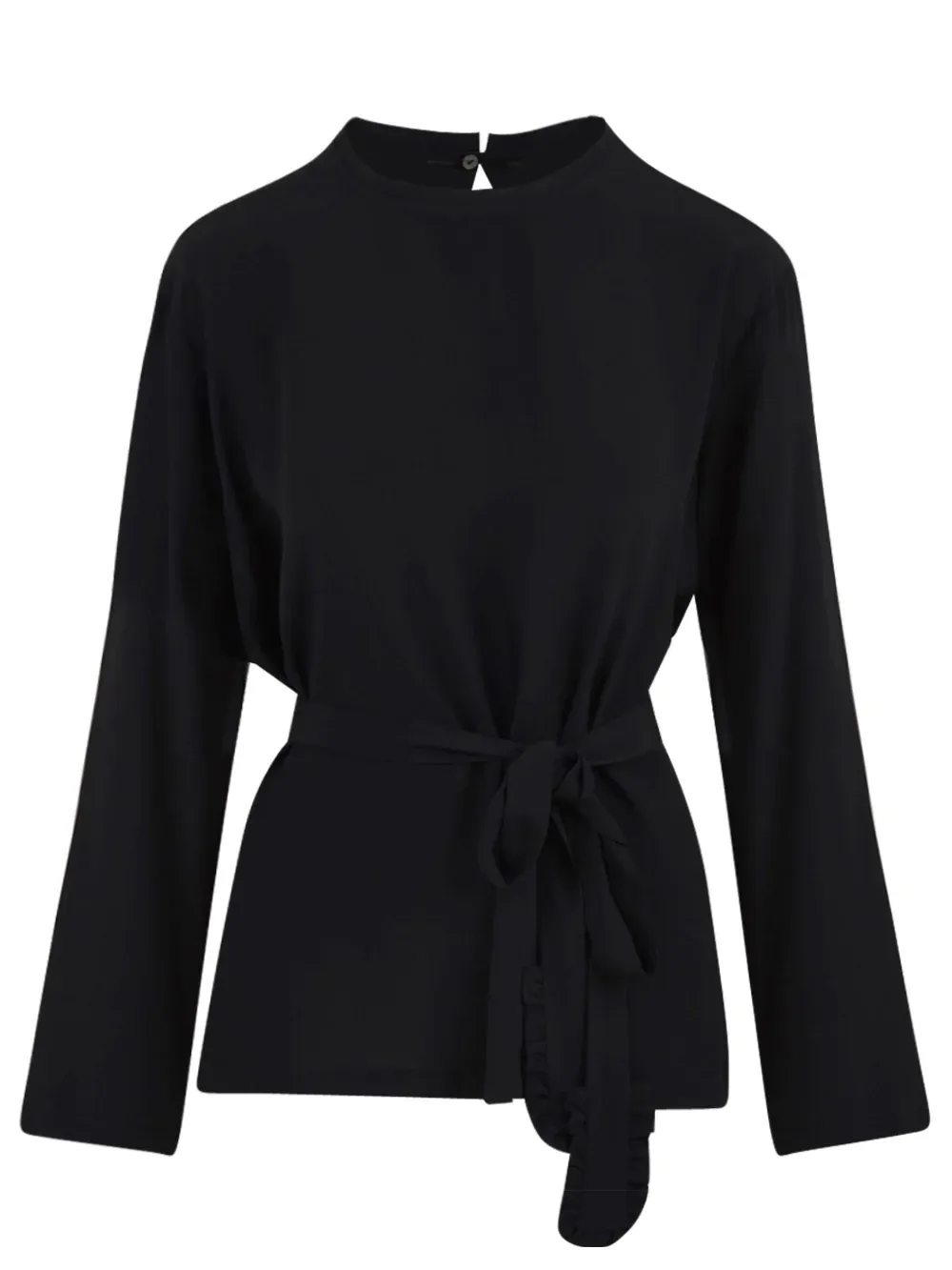 BLUSA "MARISOL" NERA IN SETA