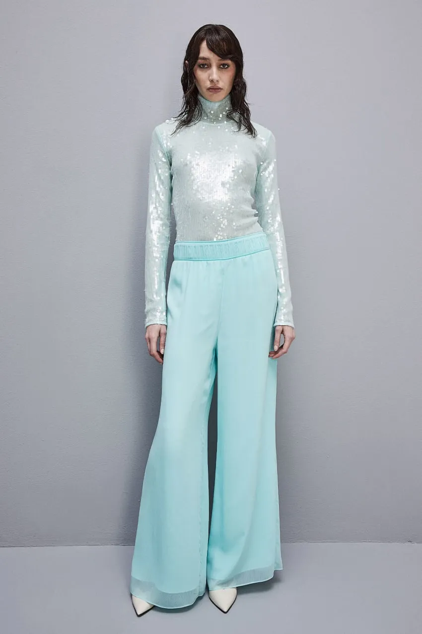 Body-Pullover mit Pailletten