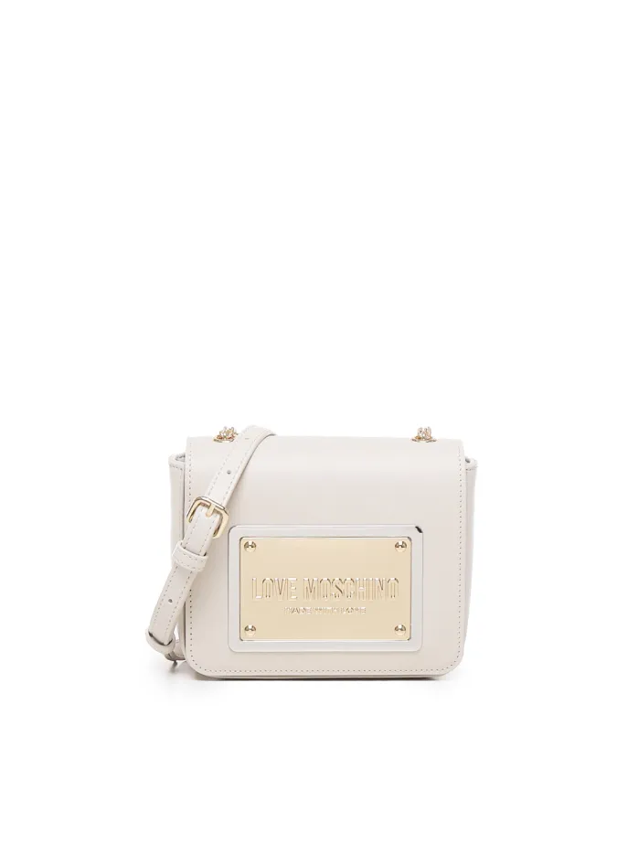 BORSA A TRACOLLA CON PLACCA LOGO