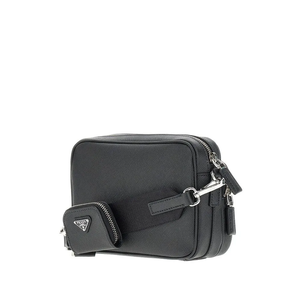 Borsa a tracolla in pelle Saffiano